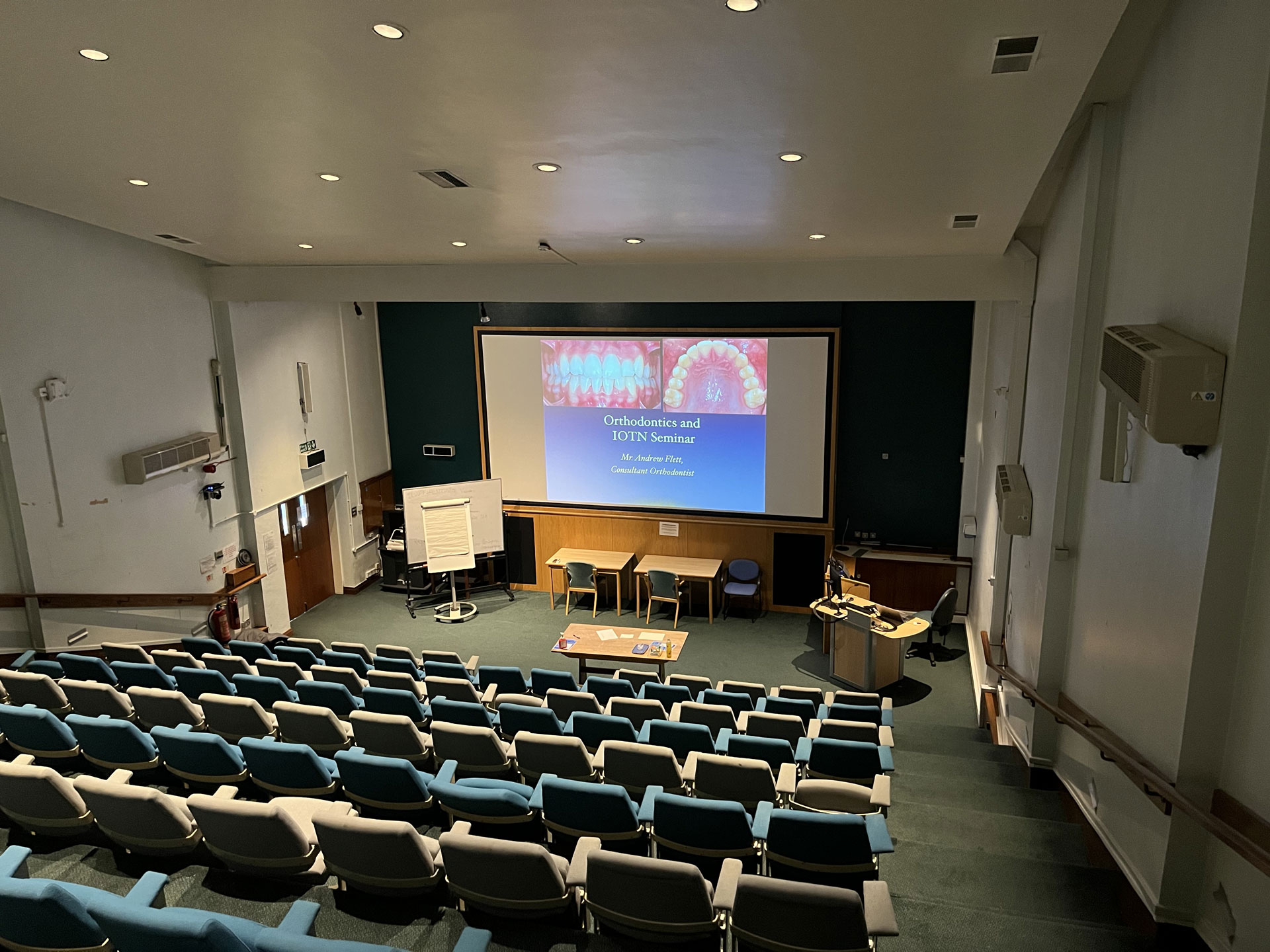 Andrew Flett talk in auditorium